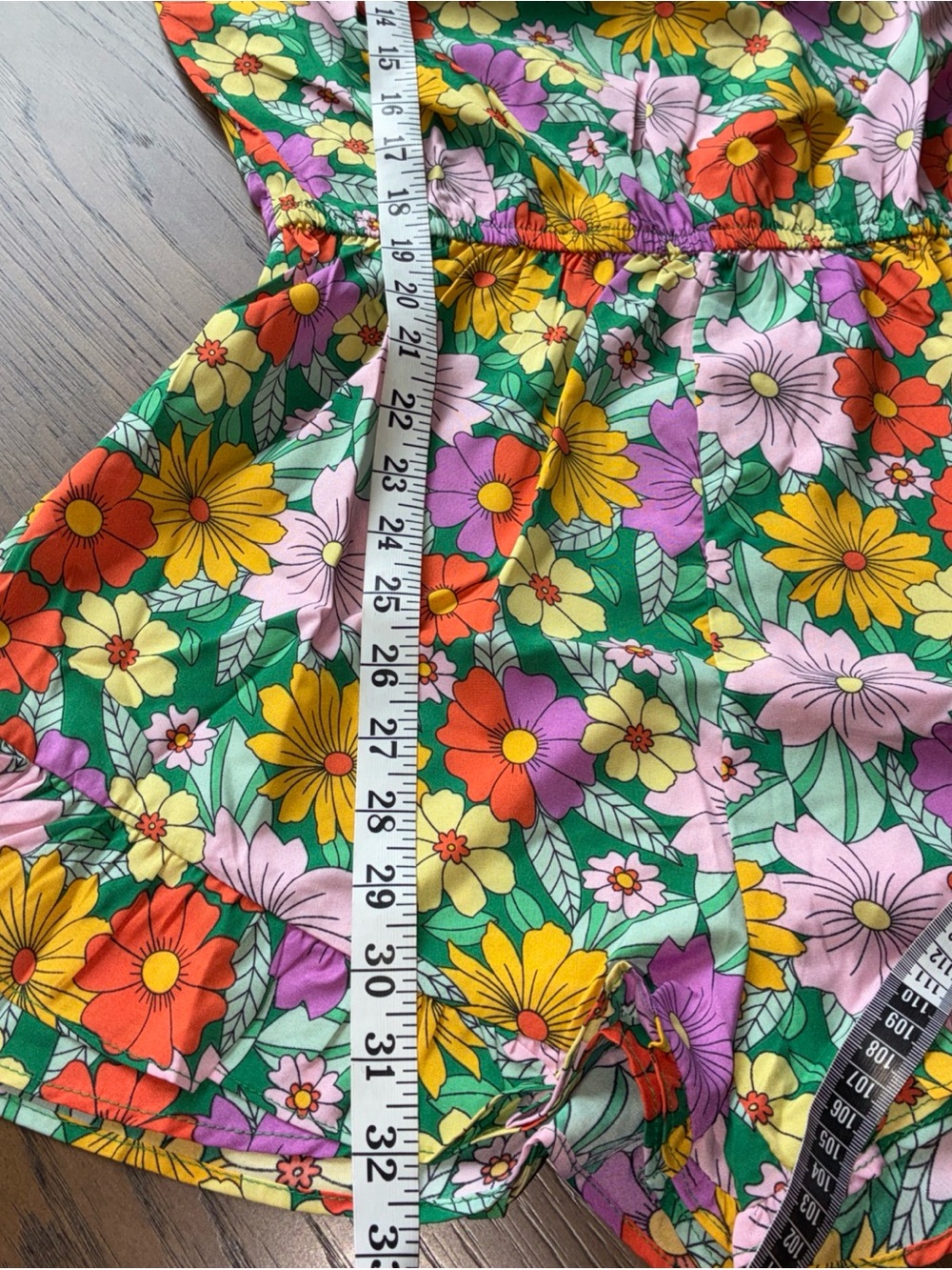 Umgee Green Floral Ruffle Romper - Picture 6 of 7